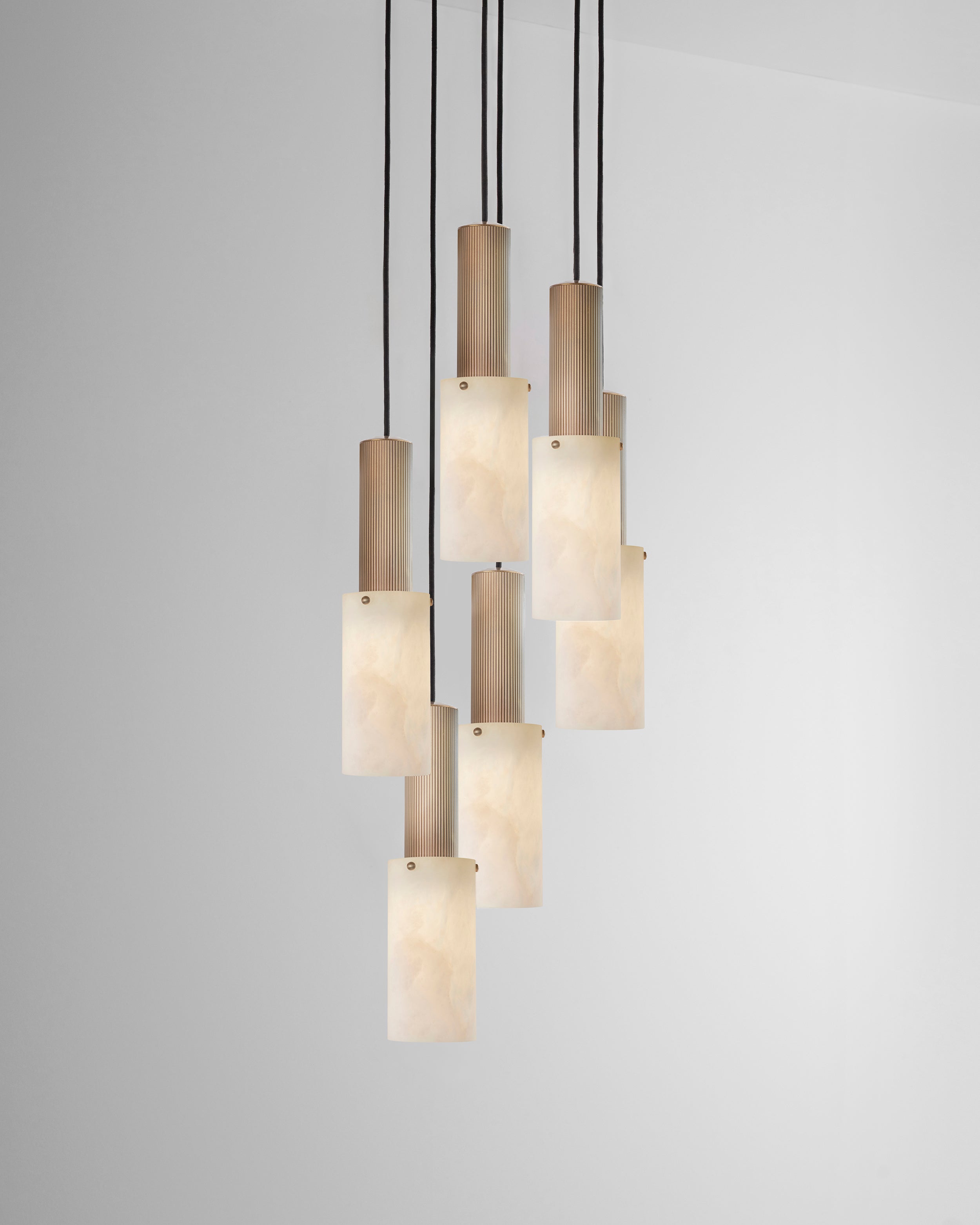 Flume 80 Pendant Alabaster - 6 Drop Grouping – J. Adams & Co