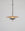 Finish:Antique Brass / Black Marble|||Luna 350 Pendant with black marble
