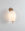 Finish:Antique Brass|||Nova Wall Light in antique brass with opal white glass