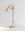 Finish:Satin Brass|||Stone:Travertine|||Spot Desk Light in satin brass with travertine base