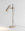 Finish:Satin Nickel|||Stone:Travertine|||Spot Desk Light in satin nickel with travertine base