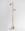 Finish:Satin Nickel|||Stone:Travertine|||Spot Floor Light in satin nickel with travertine