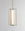 Finish:Satin Brass|||Apex Pendant in satin brass with ridged textured glass