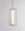 Finish:Satin Nickel|||Apex Pendant in satin nickel with ridged textured glass