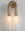 Flume Double Wall Light in Antique Brass