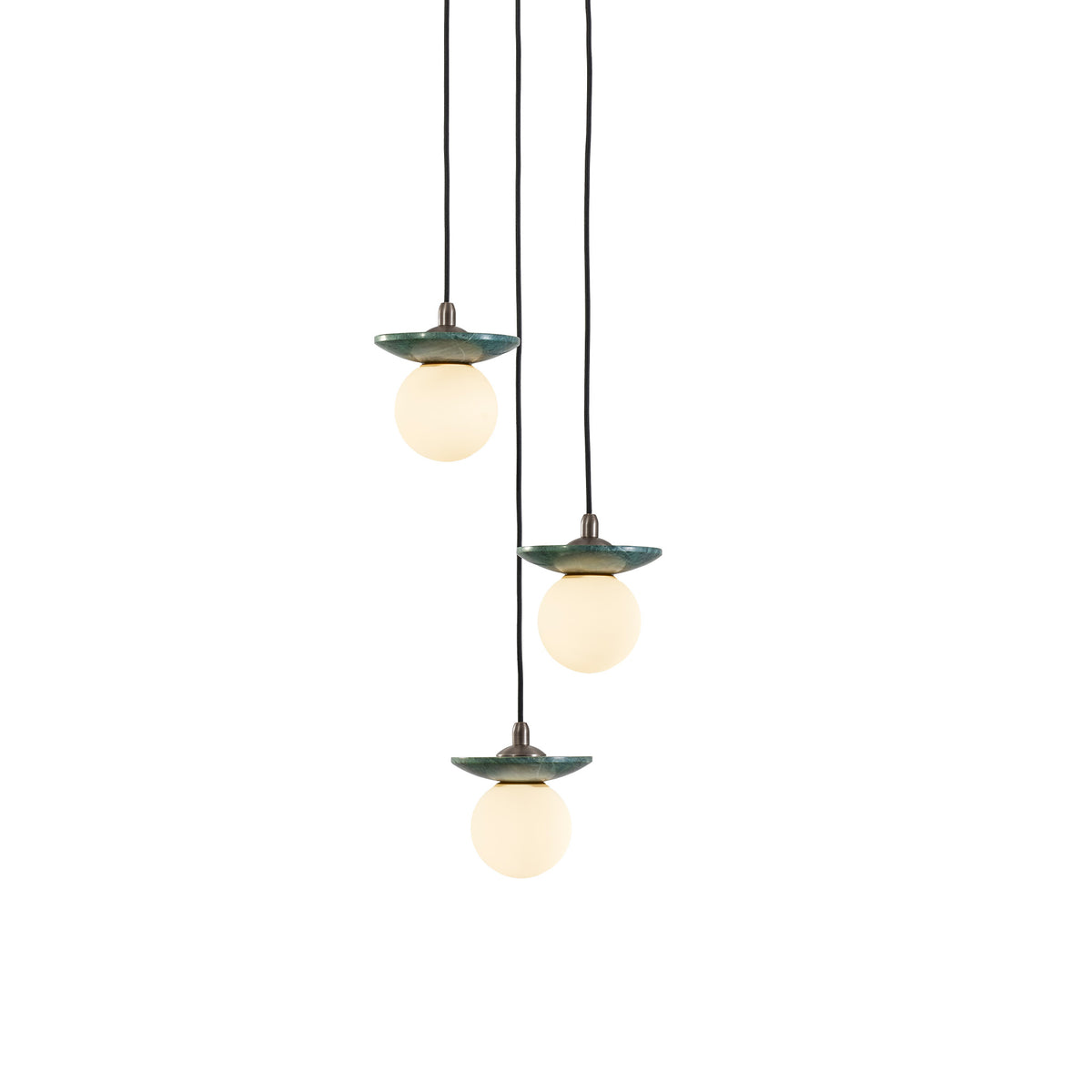 Orbit Pendant Light - 3 Drop Grouping