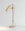 Finish:Satin Brass|||Stone:Travertine|||Spot Desk Light in satin brass with travertine base