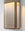 Finish:Antique Brass|||Willow Wide Wall Light in antique brass with fine reeded glass